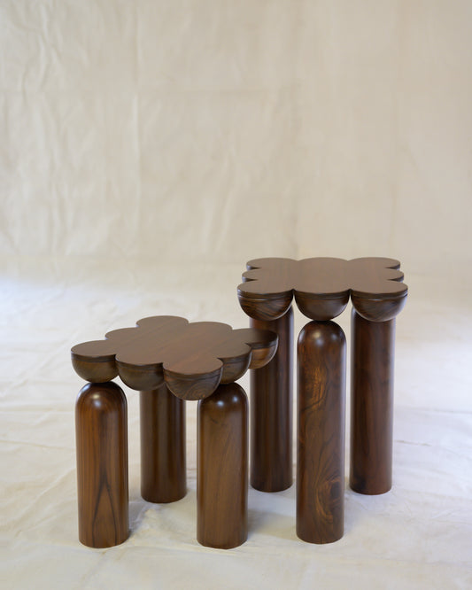 Scallop Side Tables Set